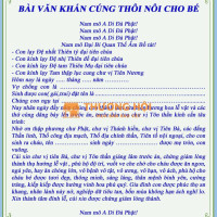 Lưu Ngay Bài Văn Khấn Thôi Nôi Cho Bé