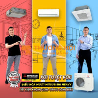 Bạn muốn lắp đặt Điều hòa MULTI MITSUBISHI HEAVY? Xem giá tại đại lý thủ đức