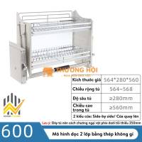 Tối Ưu Không Gian Bếp Với Kệ Chén Nâng Hạ Inox 304