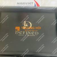 Tray gỗ khắc logo - Điểm nhấn tinh tế cho thương hiệu