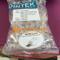 Đầu Nối RJ45 Cat6 Kiểu Xuyên Thấu DINTEK - Thi Công Siêu Tốc, Kết Nối Định Cao