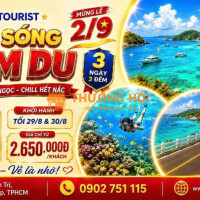 🇻🇳 LỄ QUỐC KHÁNH 2/9 – CHẠM SÓNG NAM DU | 3N3Đ 🌊🏝️