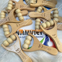 Cung cấp con lăn gỗ massage khắc logo theo yêu cầu