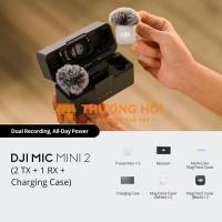 MICROPHONE THU ÂM KHÔNG DÂY DJI MIC MINI 2 – SIÊU NHỎ GỌN, THU ÂM ĐA HƯỚNG CHUYÊN NGHIỆP