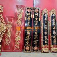Làm câu đối sơn son thếp vàng tại Tp.HCM, làm câu đối thờ gia tiên