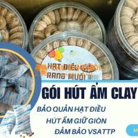 Gói hút ẩm Clay – Giải pháp giữ giòn hạt điều khi đóng gói
