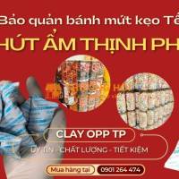Gói hút ẩm Clay giữ giòn, chống yểu cho hàng ăn vặt Tết