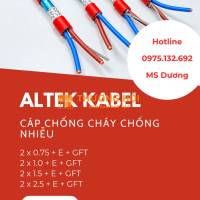 CÁP CHỐNG CHÁY CHỐNG NHIỄU ALTEK KABEL