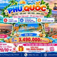 PHÚ QUỐC Tour 3 Ngày 3 Đêm