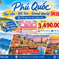 🌴 Phú Quốc 3N3Đ – khám phá đảo ngọc 🌊