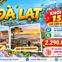 Tour Đà Lạt khởi hành 15/10