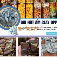 Gói hút ẩm Clay giữ giòn, chống yểu cho hàng ăn vặt Tết