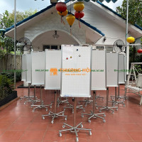 BẢNG FLIPCHART PLUS VIẾT BÚT LÔNG TỪ HÀN QUỐC CHÂN INOX BVC