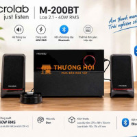 MICROLAB M-200BT NEW 2.1 – ÂM THANH SỐNG ĐỘNG!