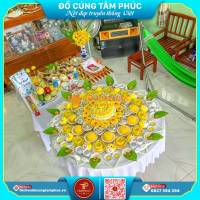 Mâm Cúng Thôi Nôi Tone Vàng – Rực Rỡ, Trọn Ý Nghĩa