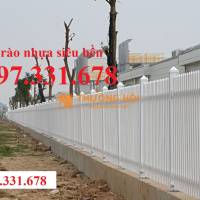 Sản xuất hàng rào nhựa, Hàng rào nhựa lõi thép, Hàng rào nhựa khu công nghiệp