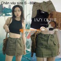 Chân váy xanh - size S