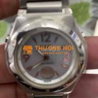 Đồng hồ Casio nữ, thép không gỉ, màu bạc