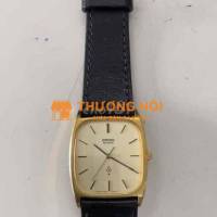 Đồng hồ Seiko dây da vàng nam
