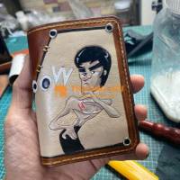 Ví da Handmade Mỹ thuật Bruce Lee