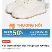 Giày thể thao nữ đế cao Tokyo life size 36 mới 95%