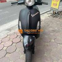 Xe điện Vespa nioshima màu đen sần giá rẻ