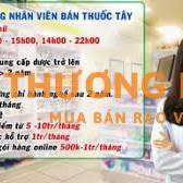 Tuyển nhân viên bán thuốc tây và sinh viên thực tập bán thuốc