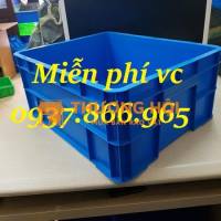 Thùng nhựa dùng xưởng kim khí, thùng đặc b8, khay nhựa b8 kèm nắp