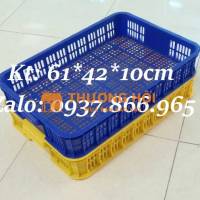 Rổ nhựa công nghiệp giá tốt, sọt nhựa rỗng, khay nhựa cao 10, khay nhựa hở tại Hà Nội