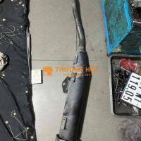 Ống pô xe máy kim loại màu đen
