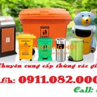 Đại hạ giá thùng rác nhựa giá rẻ- Thùng rác 120l 240l 660l màu xanh- 0911082000