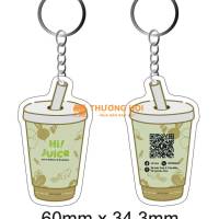 Móc khóa trà sữa tạo hình theo yêu cầu