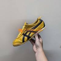 Giày đế bệt Onitsuka Tiger vàng đen sz 42