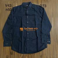 sơmi Uniqlo tay dài size M màu đen