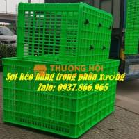 Sóng nhựa hở có 26 bánh xe, sóng nhựa trong xưởng may, sóng nhựa hở có bánh xe kéo hàng