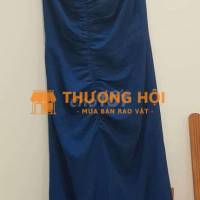 Thanh lý đầm dư tiệc Lyla Tran màu xanh