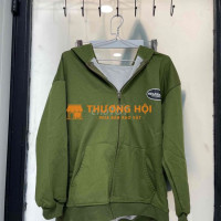 Áo khoác nỉ Welena màu xanh olive
