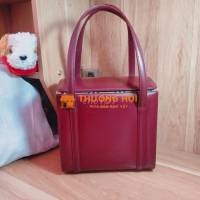 Túi Burberry form hộp màu đỏ rượu 2hand