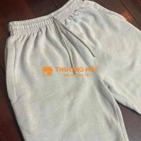 Quần nỉ xám ống suông