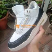 Giày thể thao Jordan 3 trắng đen size 42