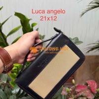 ví cầm tay da thật hiệu LUCA ANGELO
