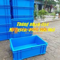 Thùng nhựa nguyên sinh HPDE, khay nhựa đặc công nghiệp, khay nhựa cơ khí