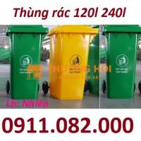 Cung cấp thùng rác treo đôi giá rẻ tại an giang, thùng rác 120 240 giá sỉ siêu rẻ- lh 0911082000