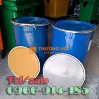 Phuy sắt cũ 200 lít nắp mở sạch mới trên 85pt