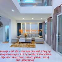 NHÀ ĐẸP – GIÁ TỐT – CẦN BÁN CĂN NHÀ 5 Tầng Tại Đường Bùi Quang Là, P.12, Q. Gò Vấp,TP. Hồ Chí Minh.