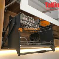 Kệ Bát Đĩa Nâng Hạ OVAL Độc Đáo, Cao Cấp, Hiện Đại TaKing, Phù Hợp Với Mọi Không Gian Hiện Đại