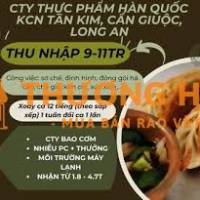 CTY THỰC PHẨM HÀN QUỐC TUYỂN THỜI VỤ KCN TÂN KIM