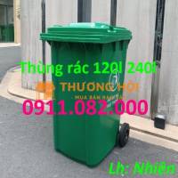 Thùng rác xử lý rác thải giá rẻ tại an giang- thùng rác 120l 240l 660l giá sỉ- lh 0911082000