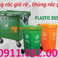 Cung cấp thùng xử lý rác, thùng phân loại rác, thùng rác 120l 240l giá rẻ- lh 0911082000