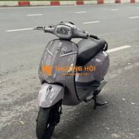 Vespa xám ánh hồng bình lướt mới thay